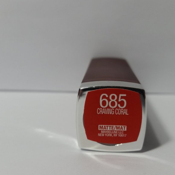 Maybelline Matte Lipstick Orange Coral #685 - Picture 1 of 4
